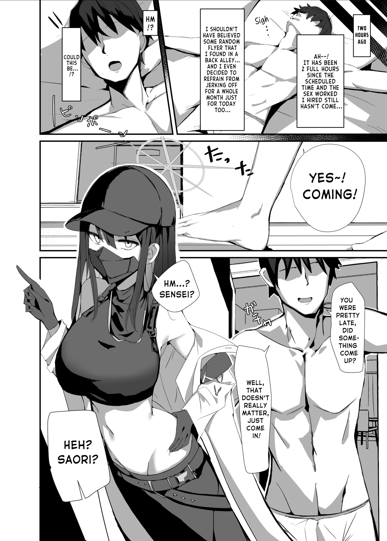 Hentai Manga Comic-The Book Where I Hired A Sex Worker But Then Saori Showed Up And Just Like That We Had Sex-Read-5